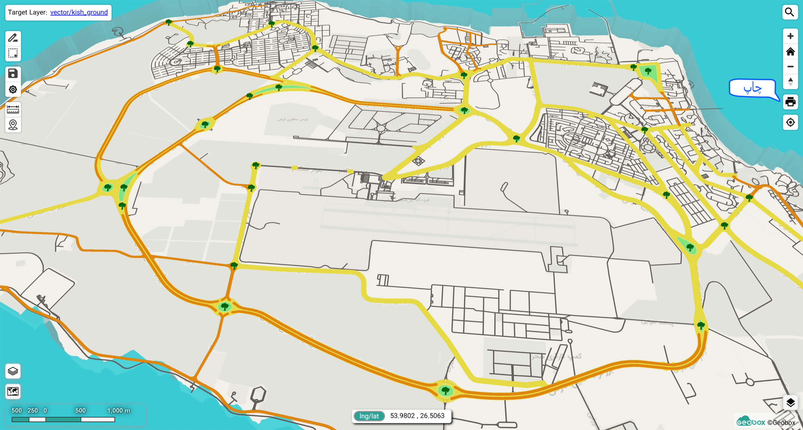 print map