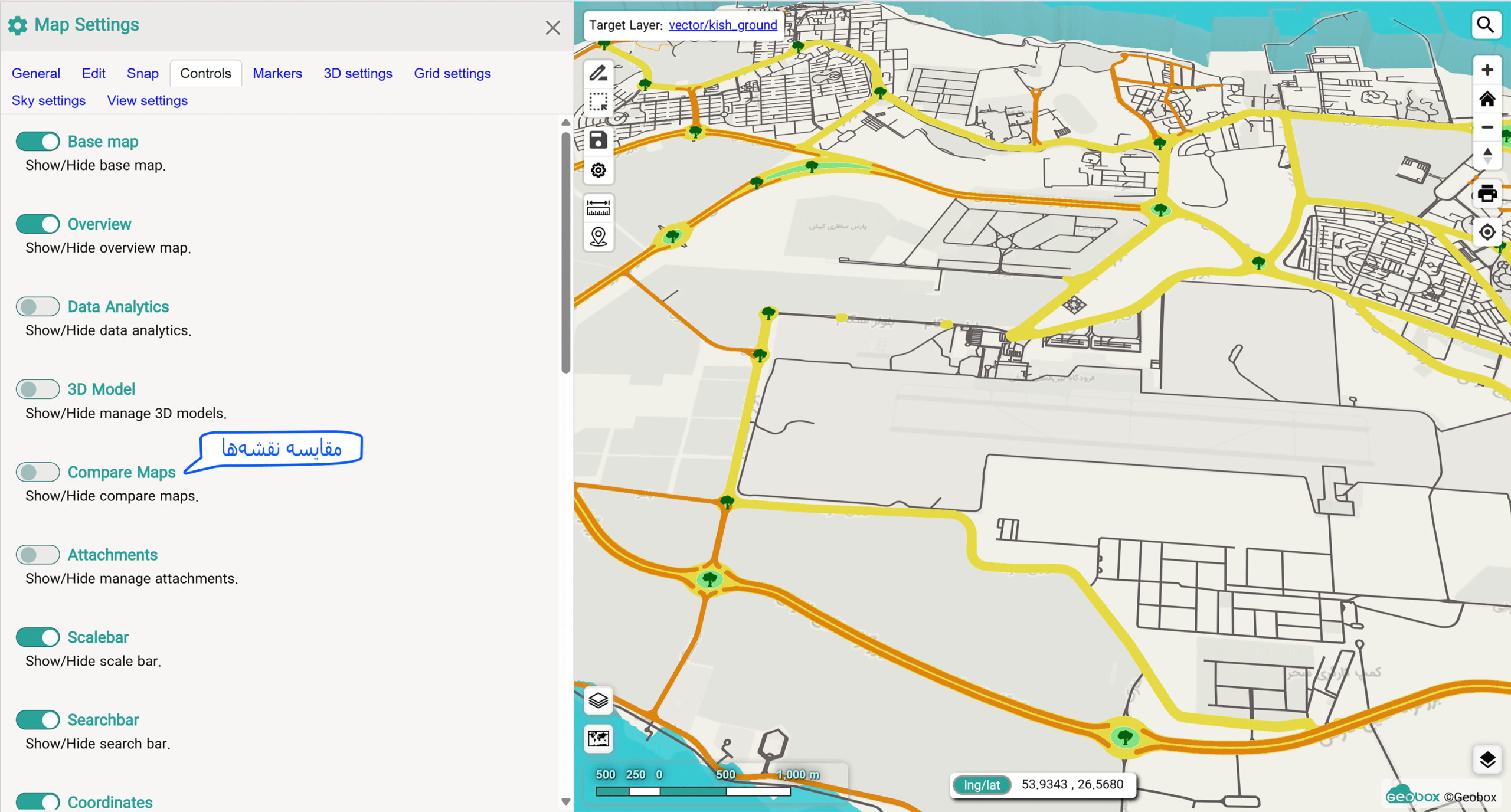 campare map