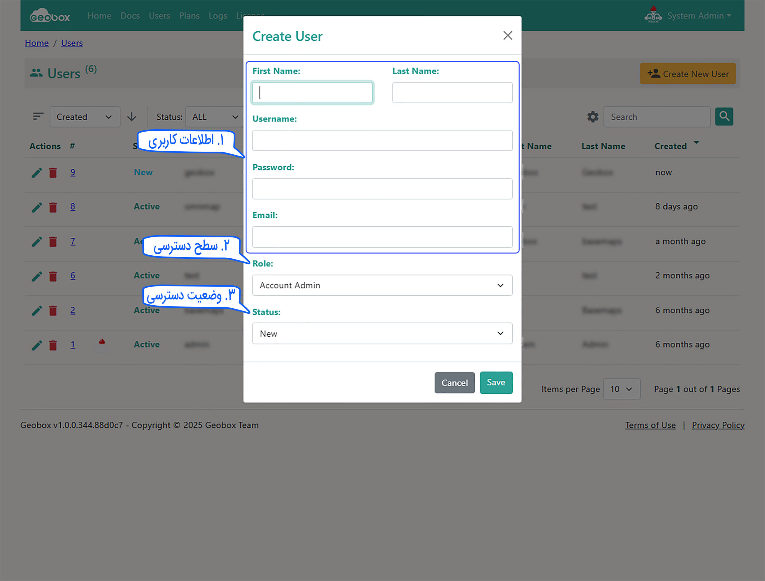 create user