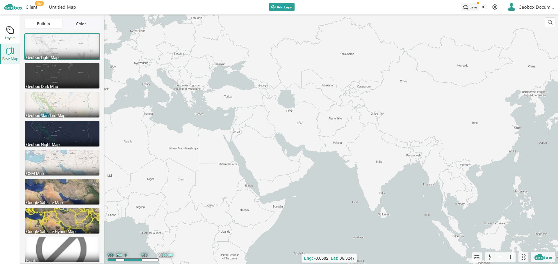 client background basemap