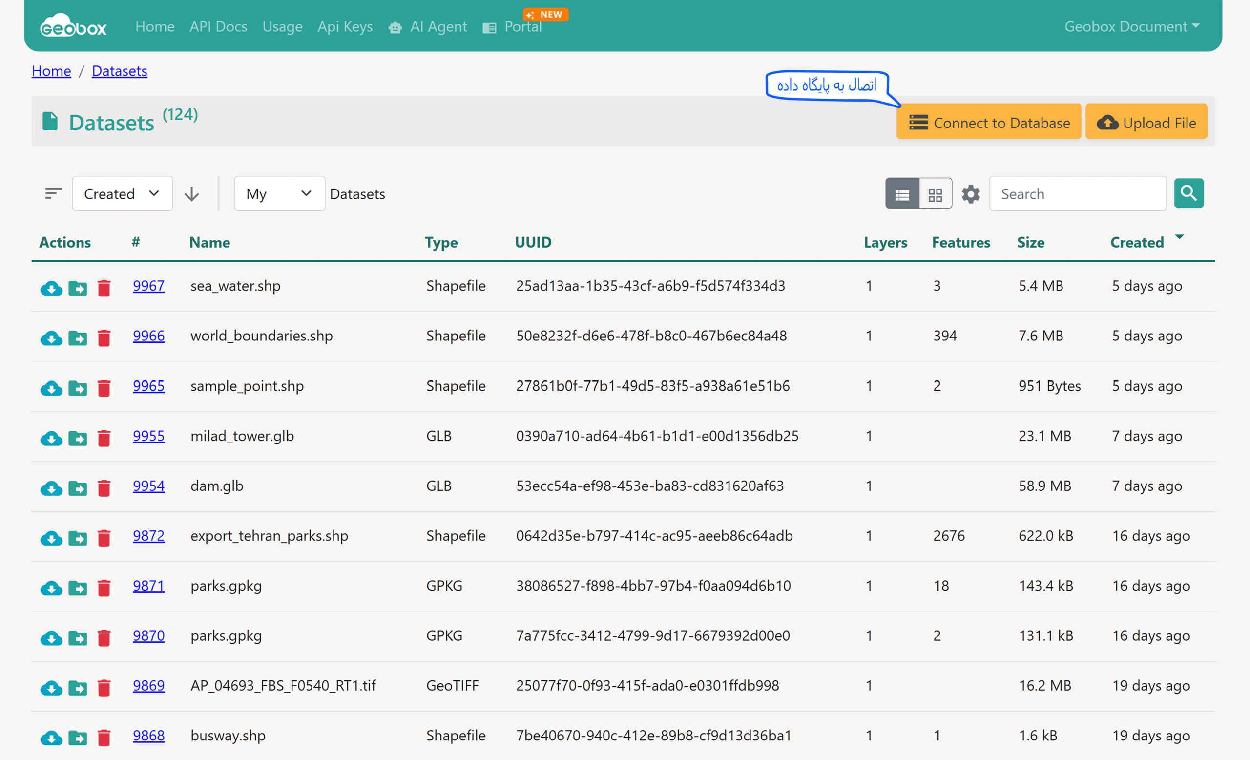 geoportal_Connect to Database